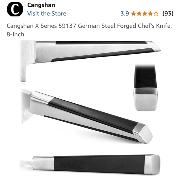 ❤️BUY 2 GET 1 FREE Cangshan X Series 59137 German Steel Forged Chef's Knife, 8" - Picture 3 of 16
